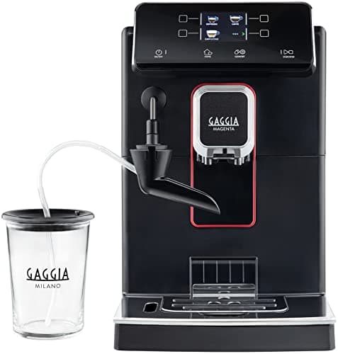 【WEB限定】 ガジア(GAGGIA) 全自動コーヒーメーカー 除石灰剤2本入り 全9メニュー 豆の美味しさを最大限に引き出すセラミックグラインダー搭載 エスプレッソマシン Magenta Milk(マジェンタ ミルク) SUP051P ブラック